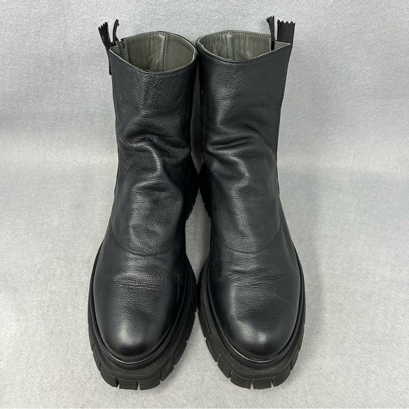 ALL BLACK Lester Lugg Leather Bootie Women's Boot, Women’s Size US 9.5/EU 40 - Picture 5 of 13